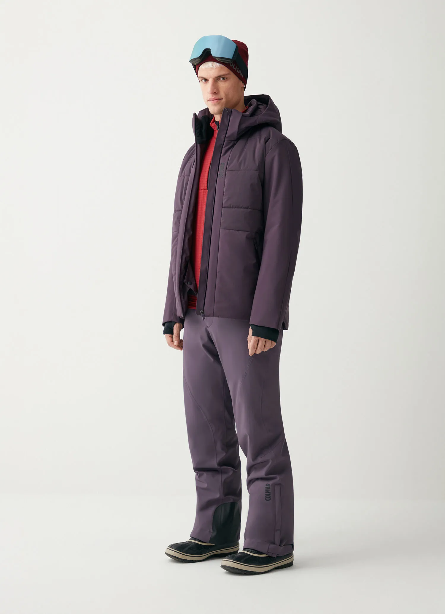 Stretch fabric ski jacket