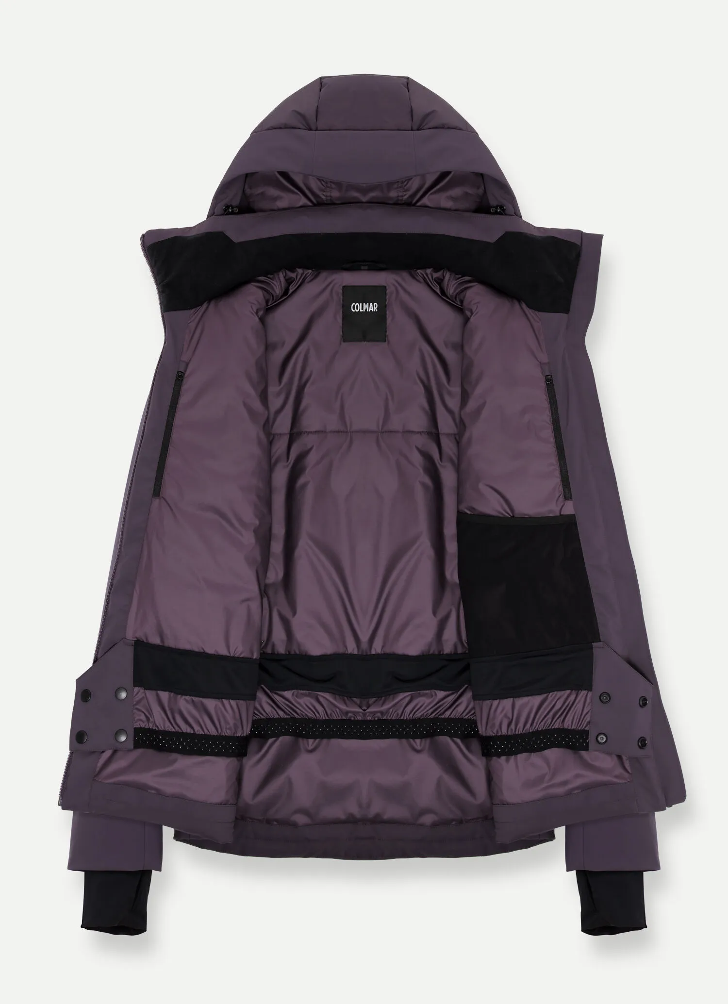 Stretch fabric ski jacket