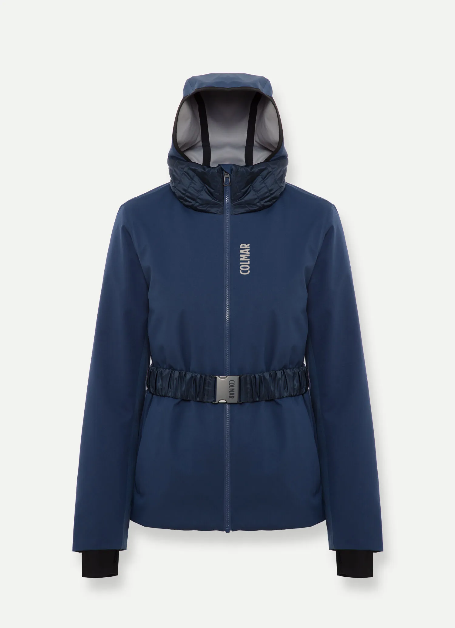 Stretch ski jacket with elasticated waistband