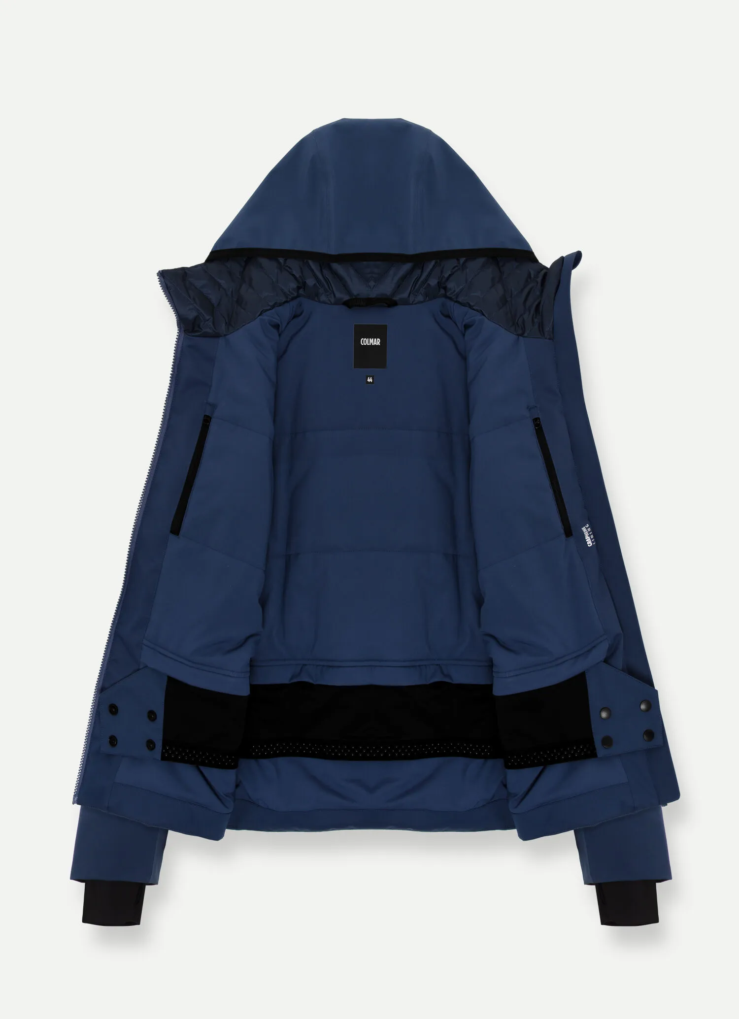 Stretch ski jacket with elasticated waistband