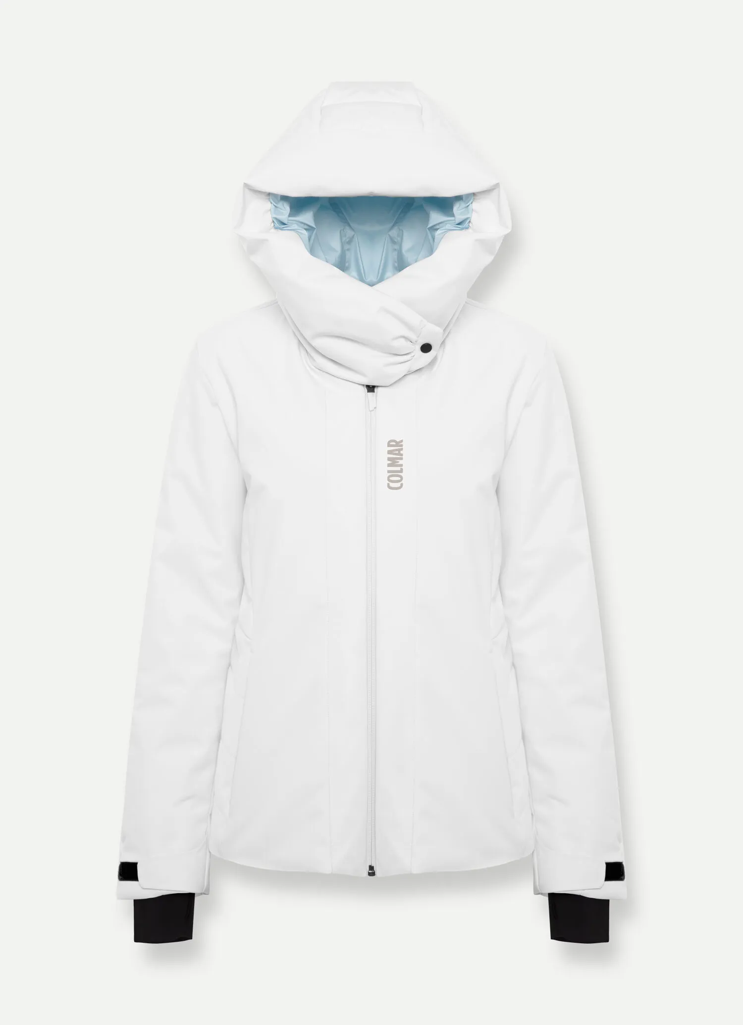 Stretch ski jacket with hood-collar