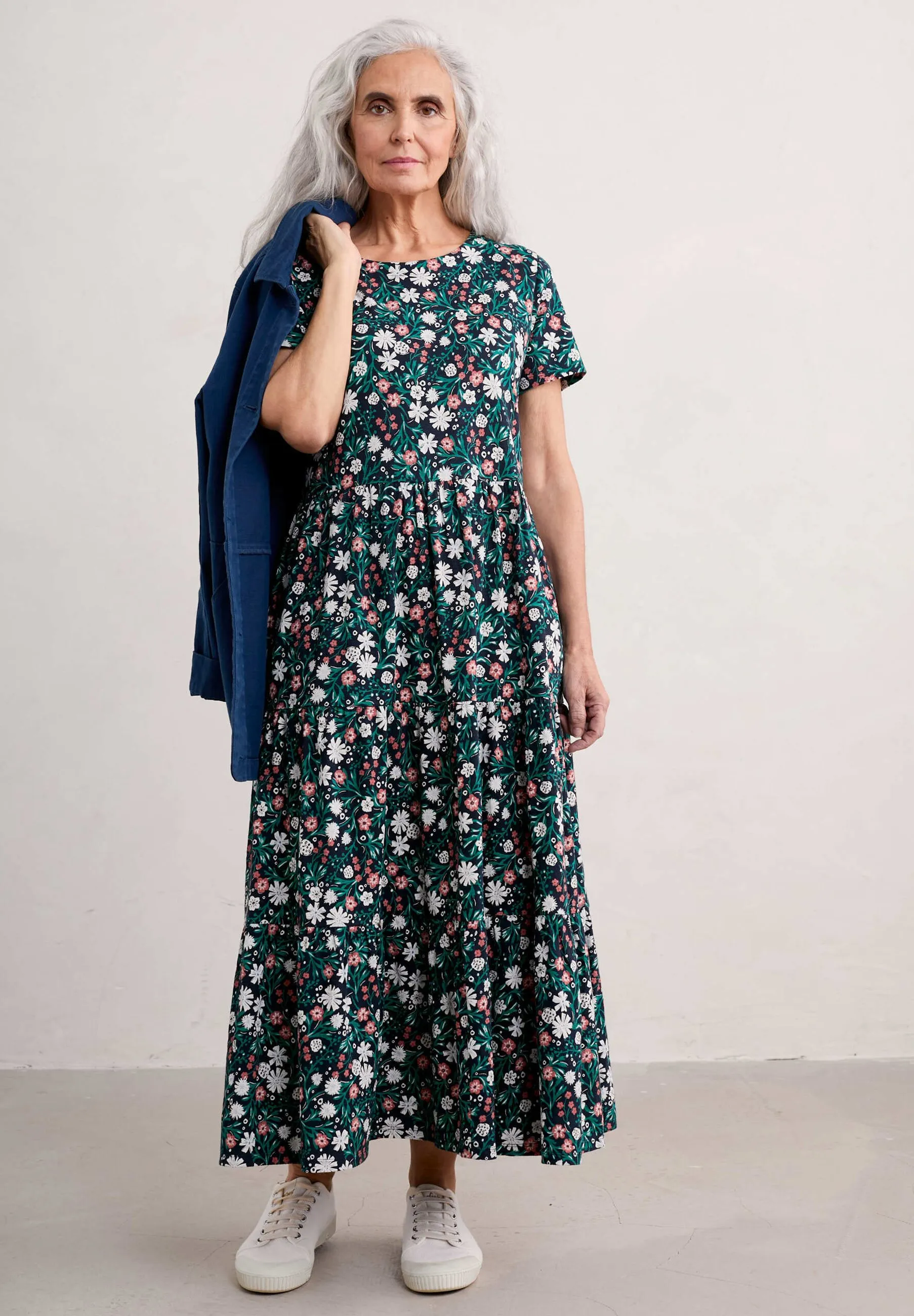 STROKES SHORT SLEEVE - Vestito di maglina