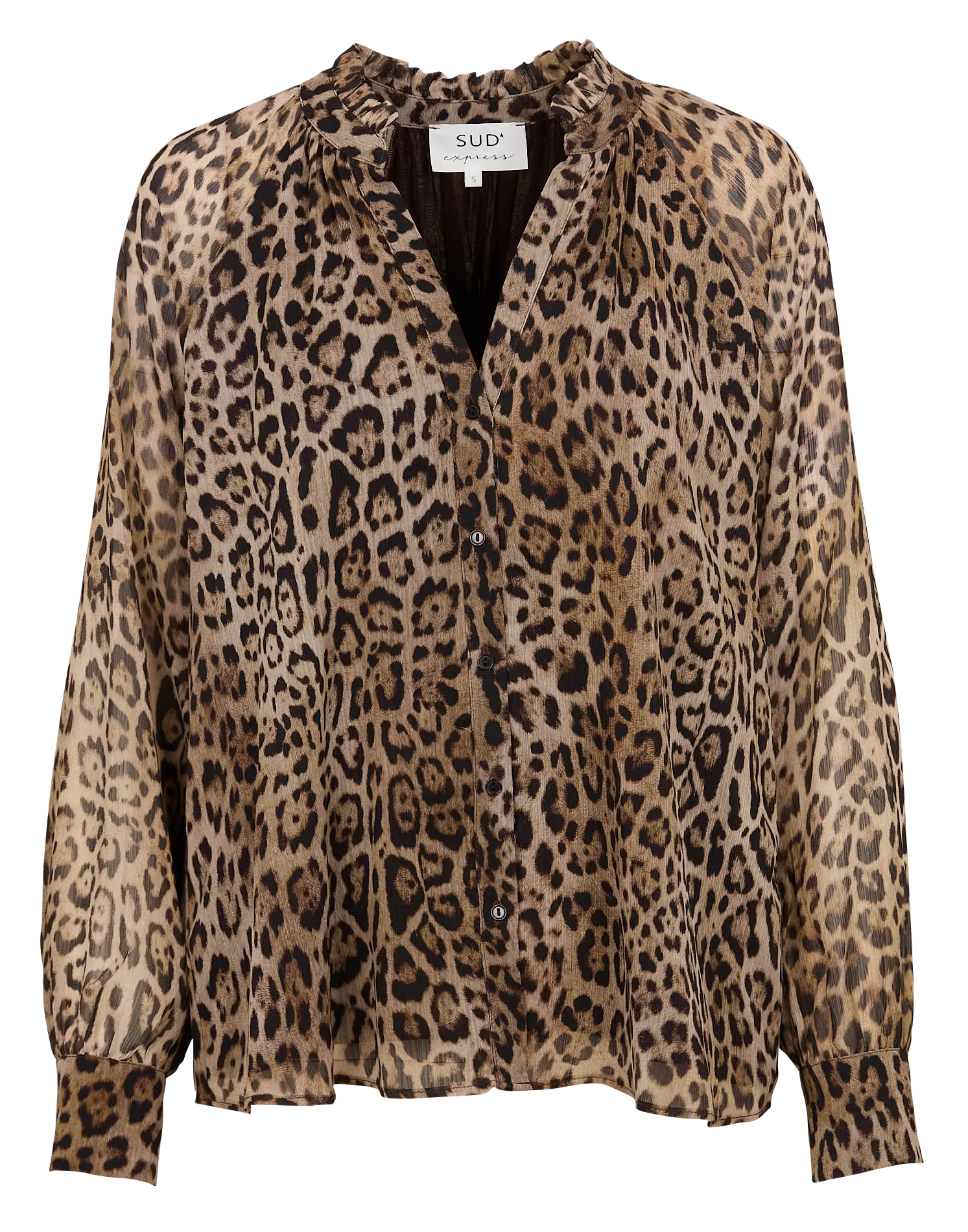  SUD EXPRESS   COSLOU - Camicia ampia stampata leopardata | Marrone