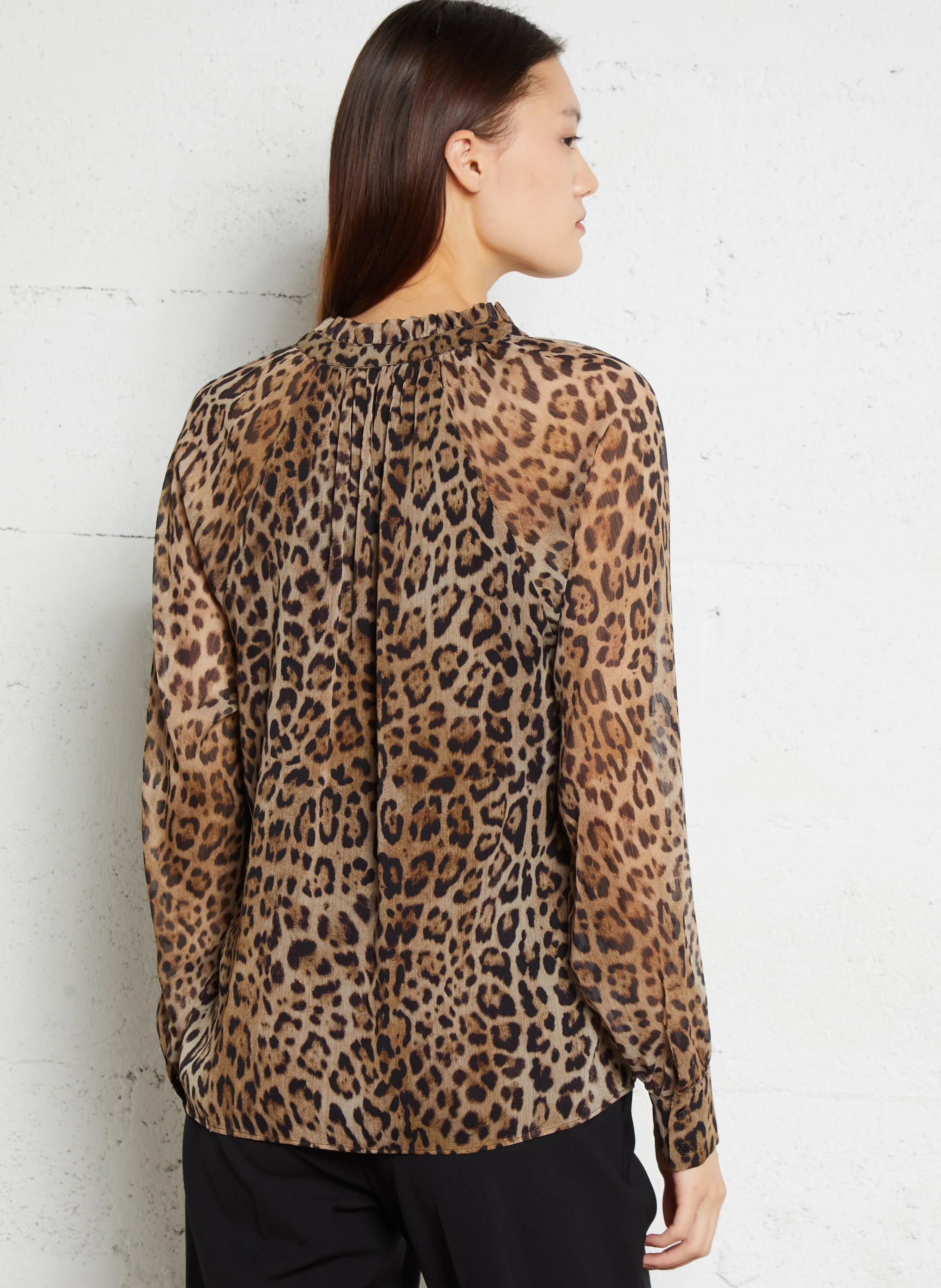  SUD EXPRESS   COSLOU - Camicia ampia stampata leopardata | Marrone