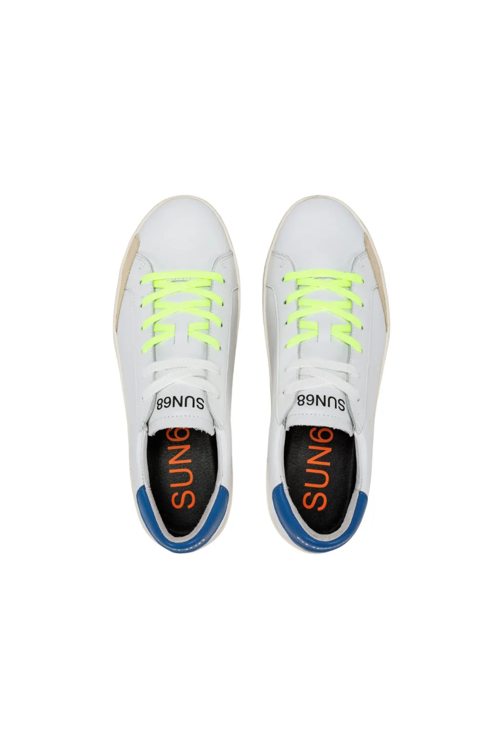 SUN 68 SCARPE STREET PELLE BIANCO/AVIO 34140