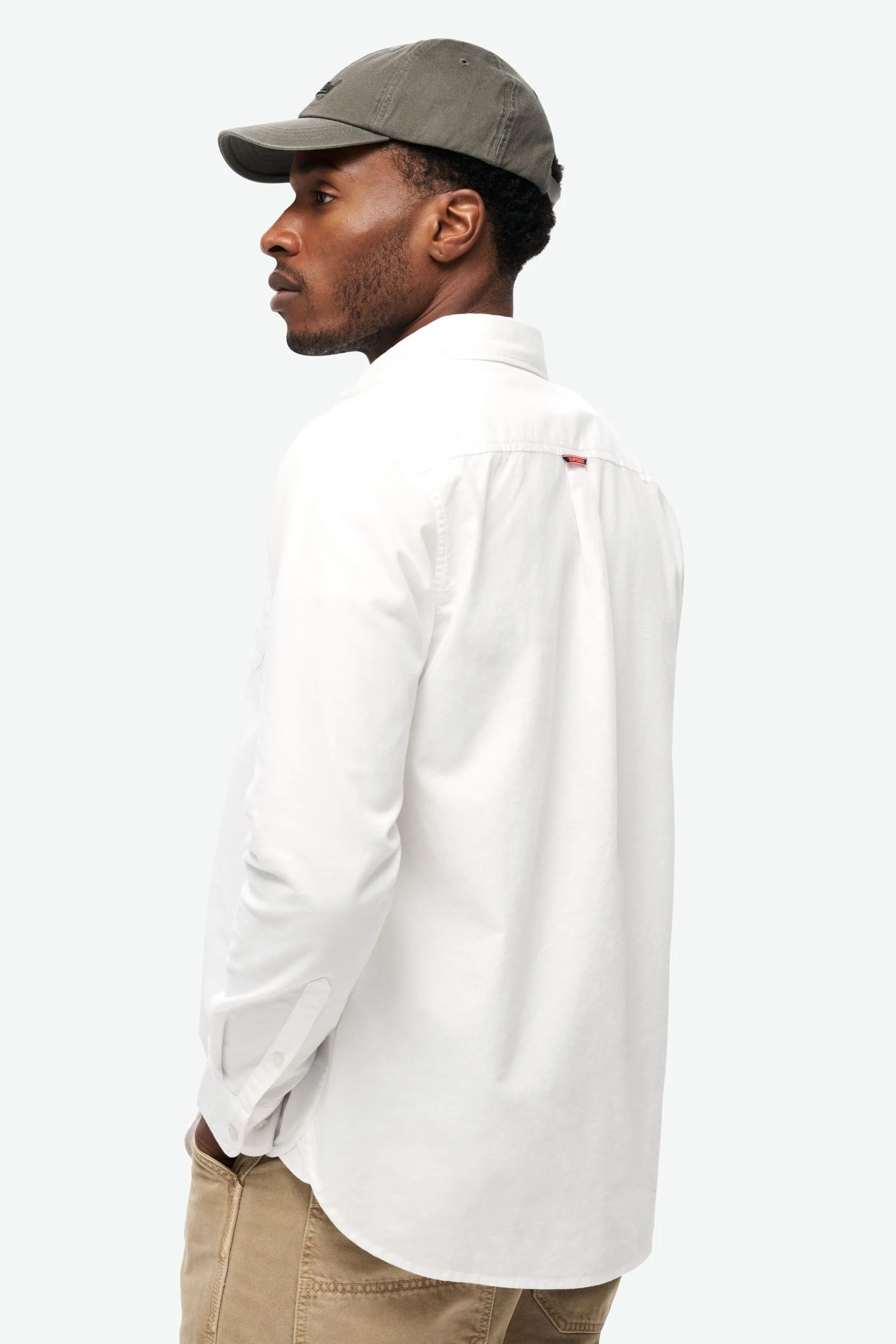 Superdry - Camicia a Oxford lunghe in cotone