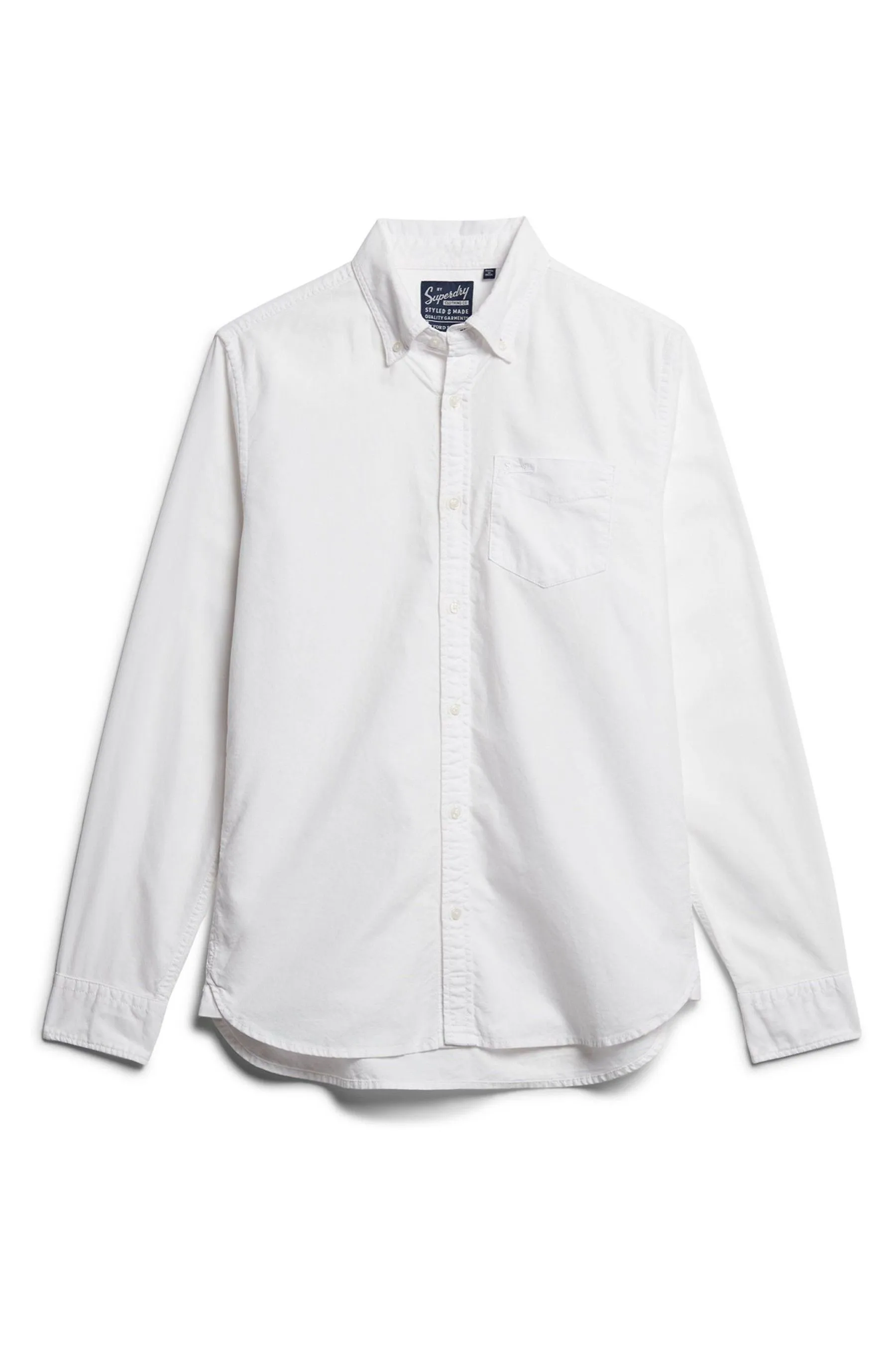 Superdry - Camicia a Oxford lunghe in cotone