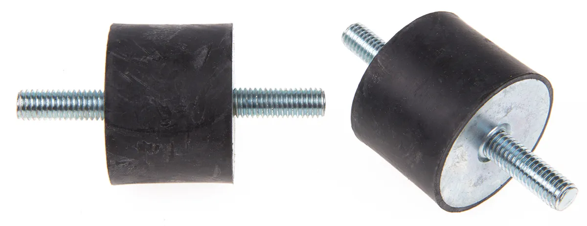Supporto antivibrazione FIBET in Gomma naturale, M8, Ø 40mm, H. 30mm