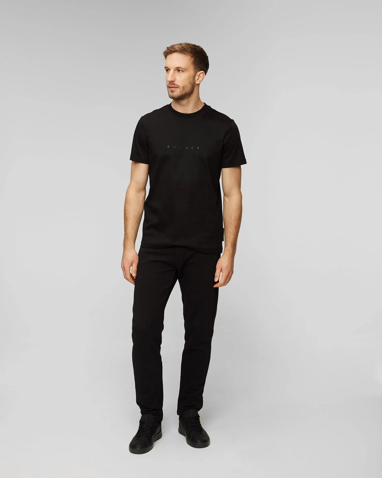 T-shirt nera da uomo BOGNER Ryan 58088299-26