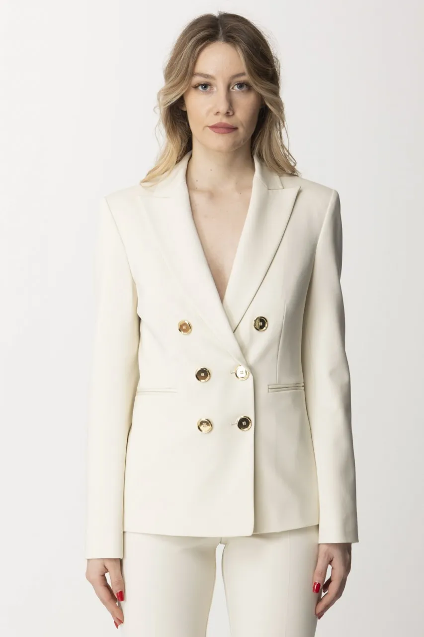 Tailleur giacca e pantalone ROSA FUMO BIANCO