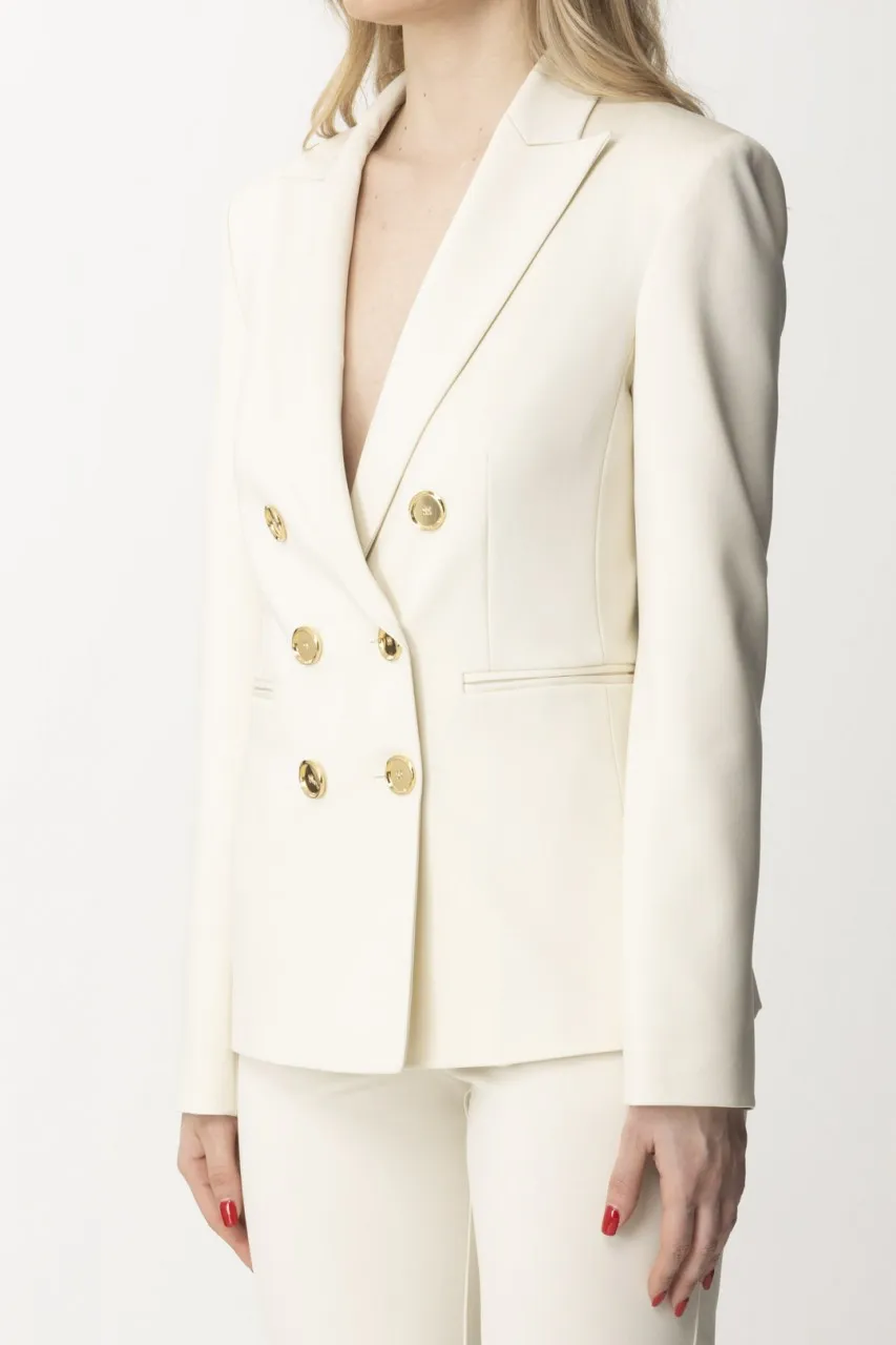 Tailleur giacca e pantalone ROSA FUMO BIANCO