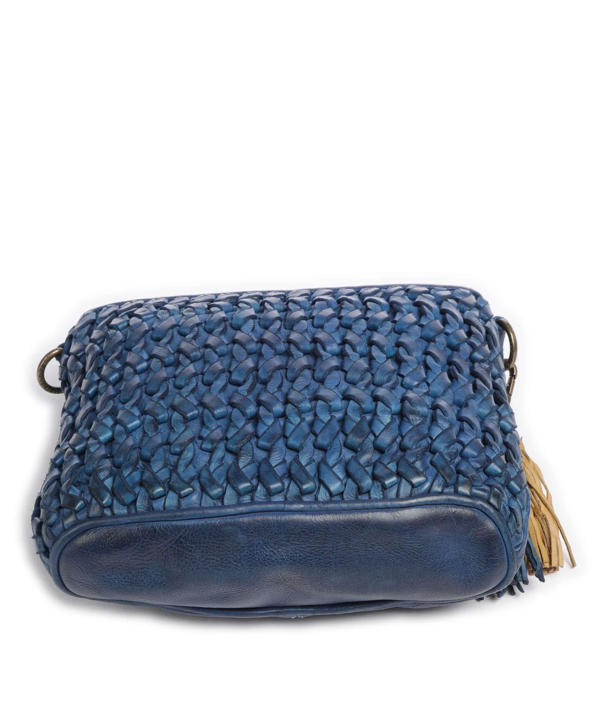  Taschendieb Wien Akademiestrasse 2 Borsa a tracolla pelle di vacchetta grana blu scuro  
