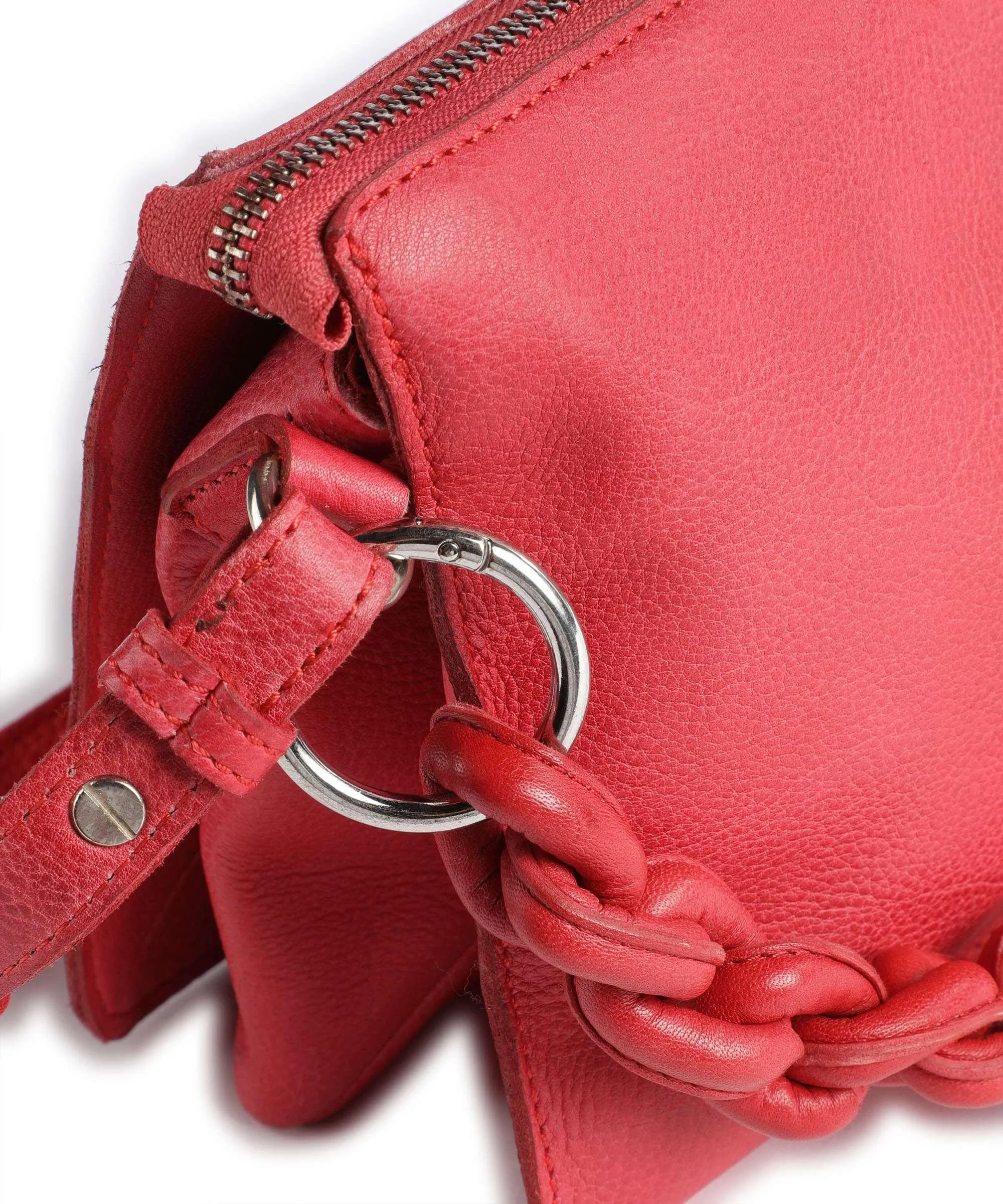  Taschendieb Wien Coburgbastei 2 Borsa a spalla pelle granulata rosso  