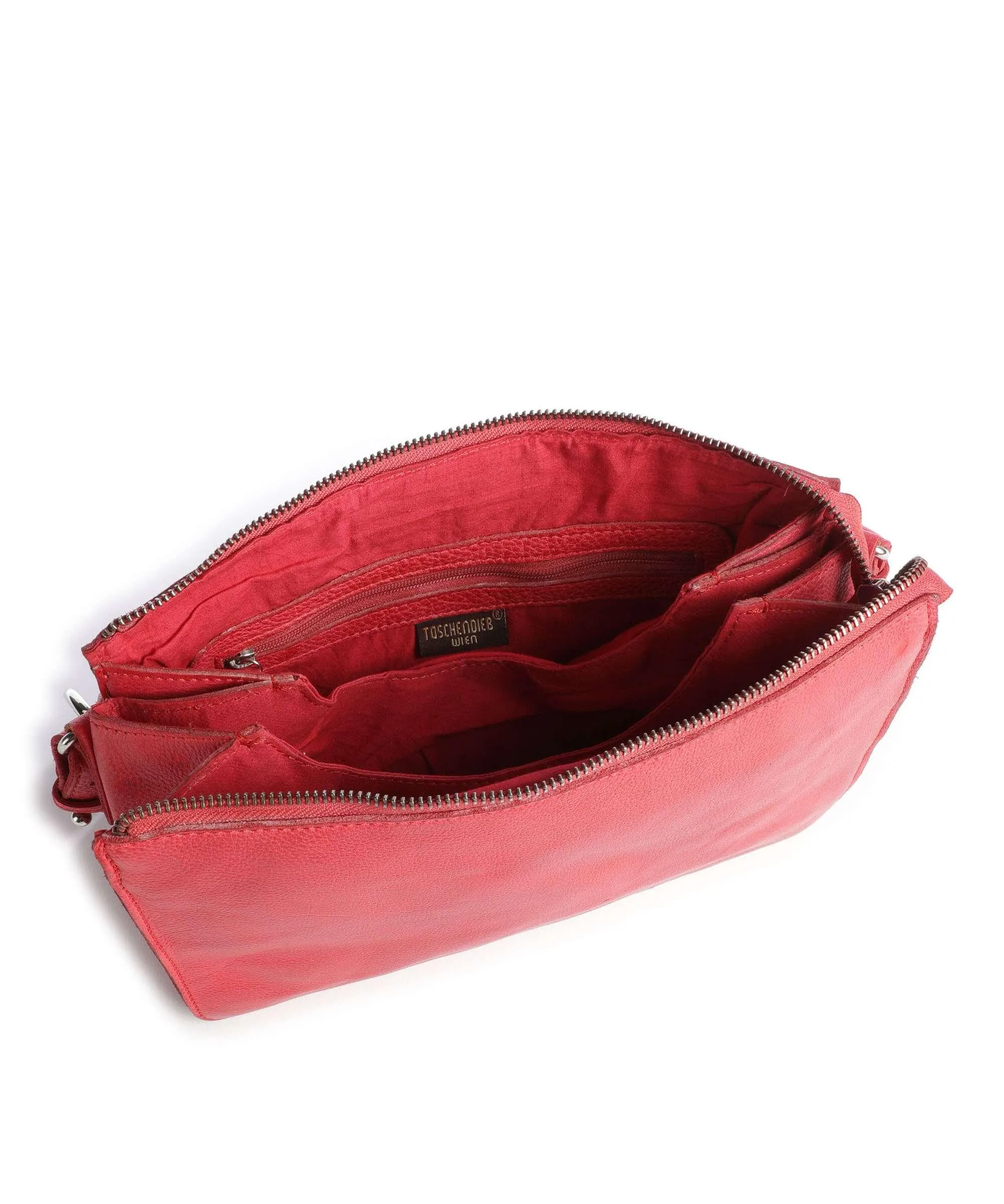  Taschendieb Wien Coburgbastei 2 Borsa a spalla pelle granulata rosso  