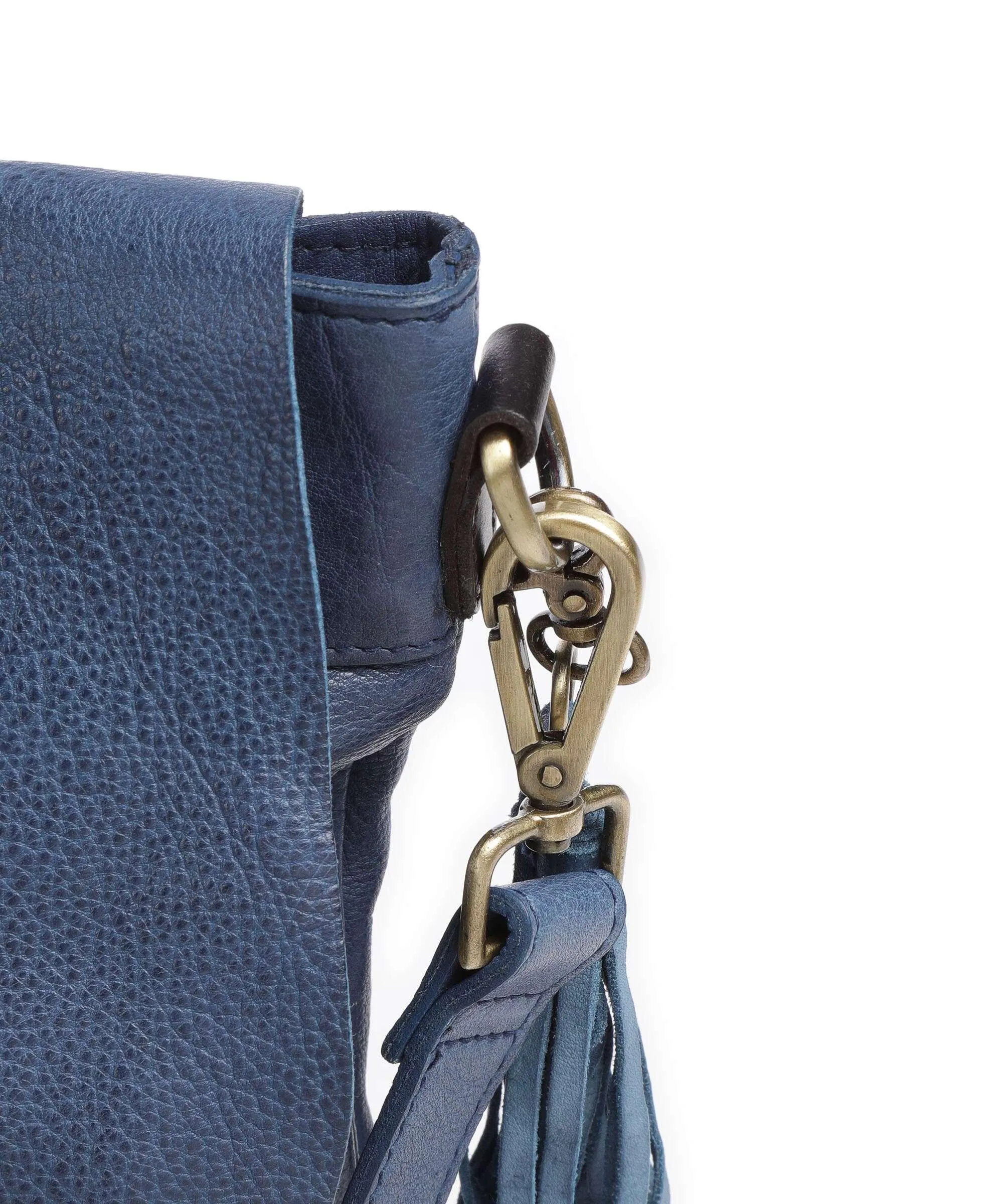  Taschendieb Wien Kohlmarkt 1 Borsa a spalla pelle di vacchetta grana blu scuro  