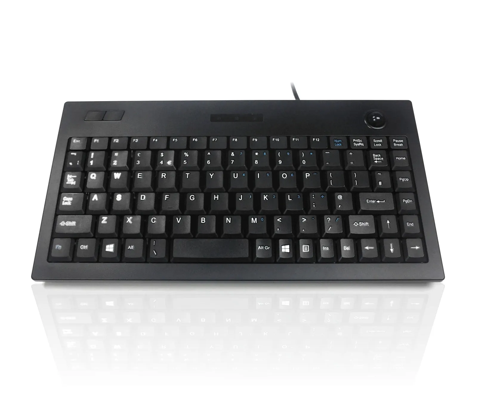 Tastiera Nero Cablato USB Ceratech, QWERTY (UK) Compatta