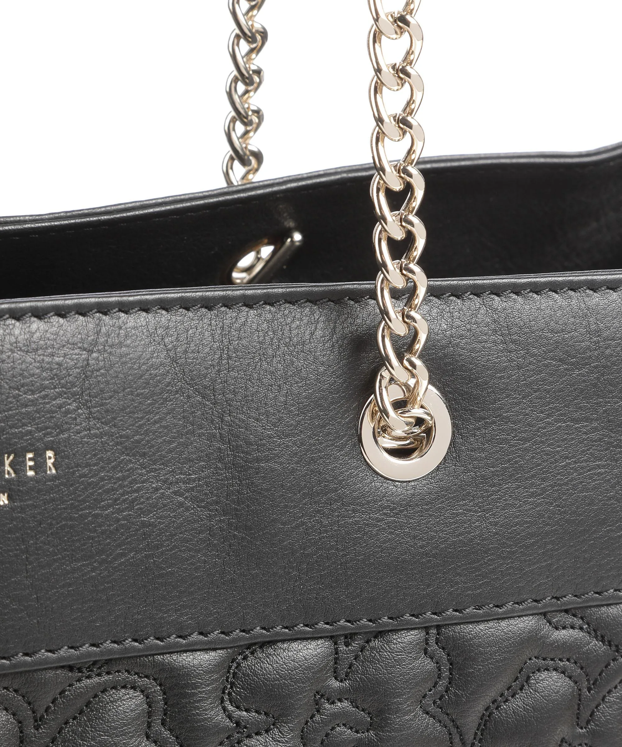  Ted Baker Ayliia Borsa shopper pelle di vacchetta grana nero  