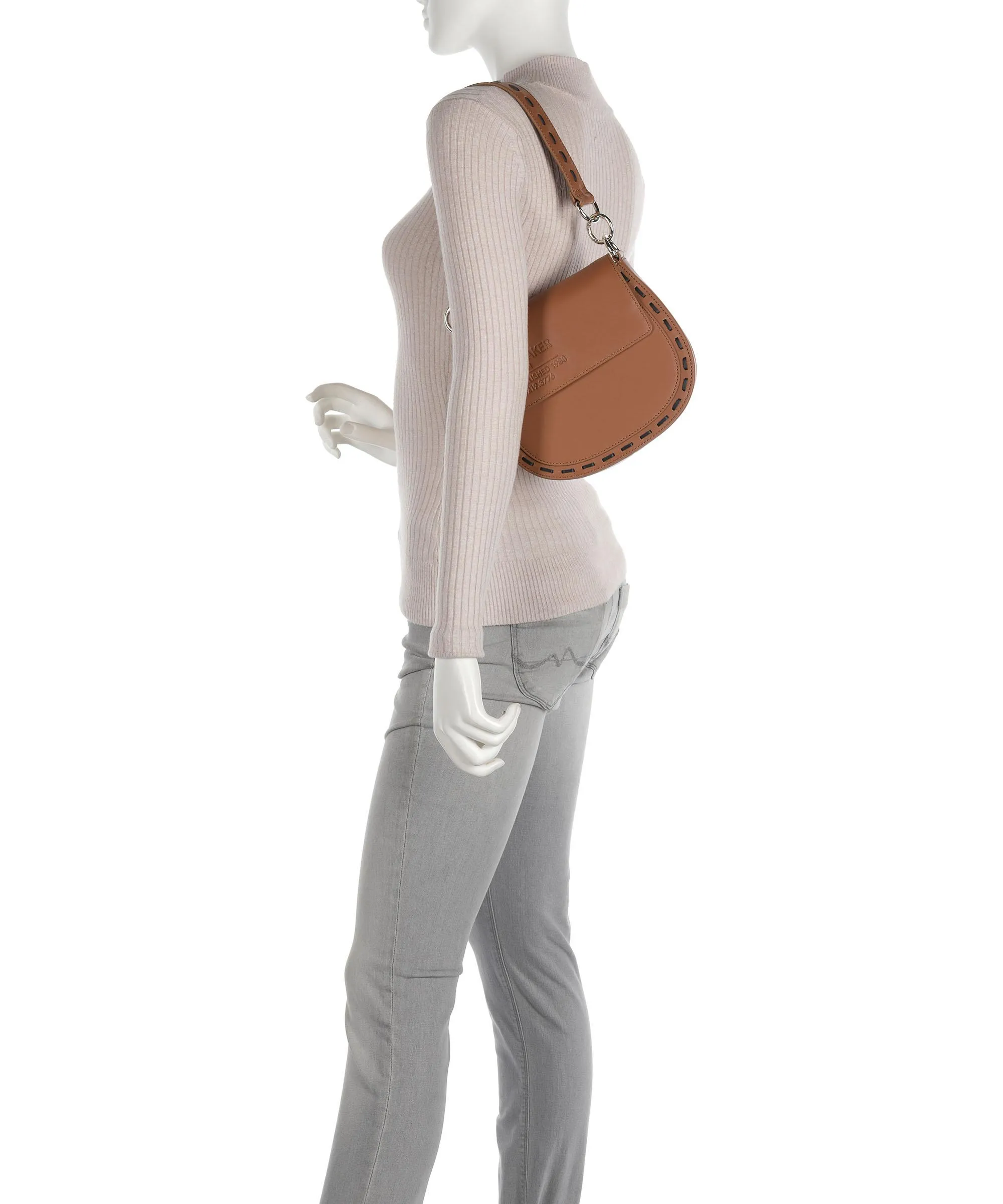  Ted Baker Braidel Borsa a spalla pelle bovina marrone  