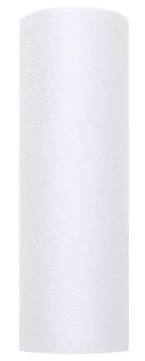 Tessuto tulle bianco 9m x 15cm