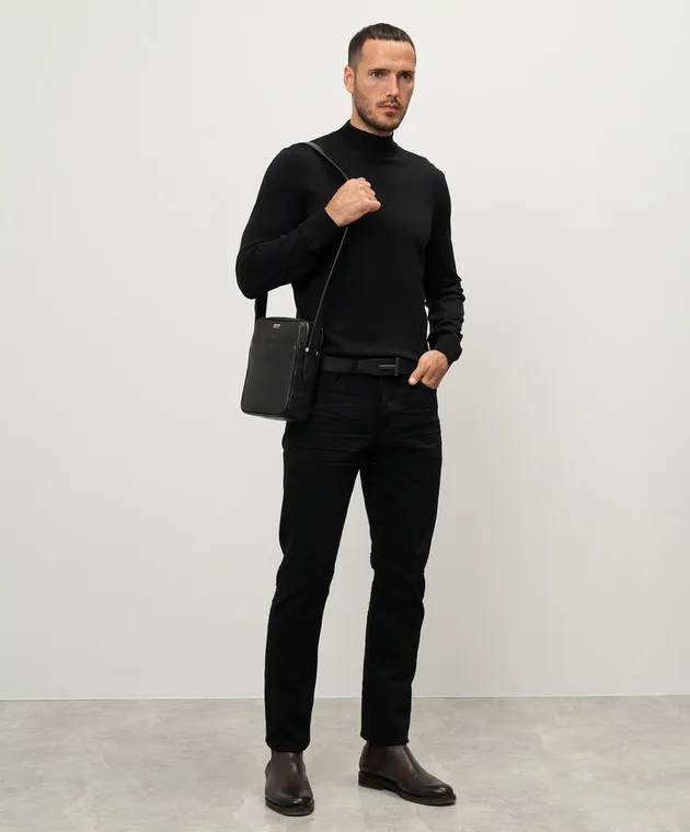 Tom Ford Maglione in lana nera KML003YMW010S23