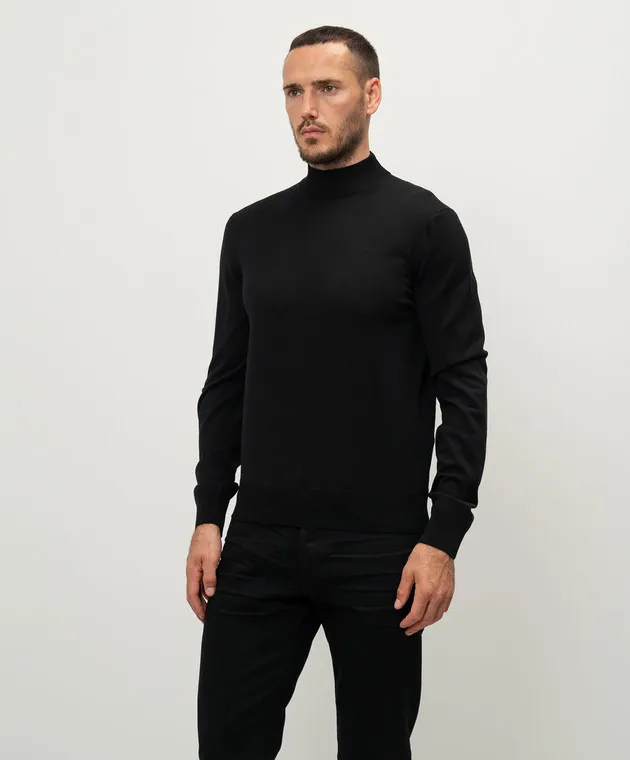 Tom Ford Maglione in lana nera KML003YMW010S23