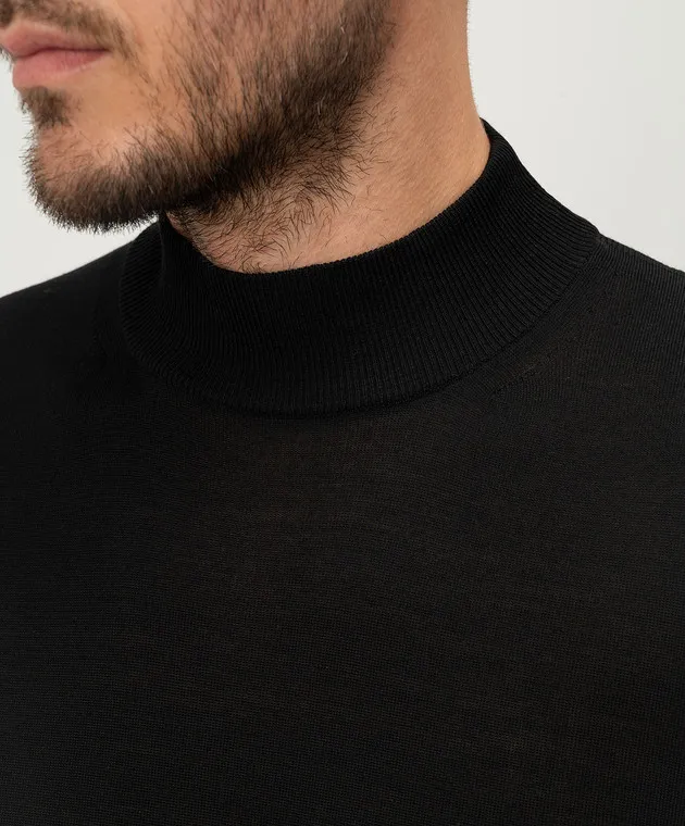 Tom Ford Maglione in lana nera KML003YMW010S23