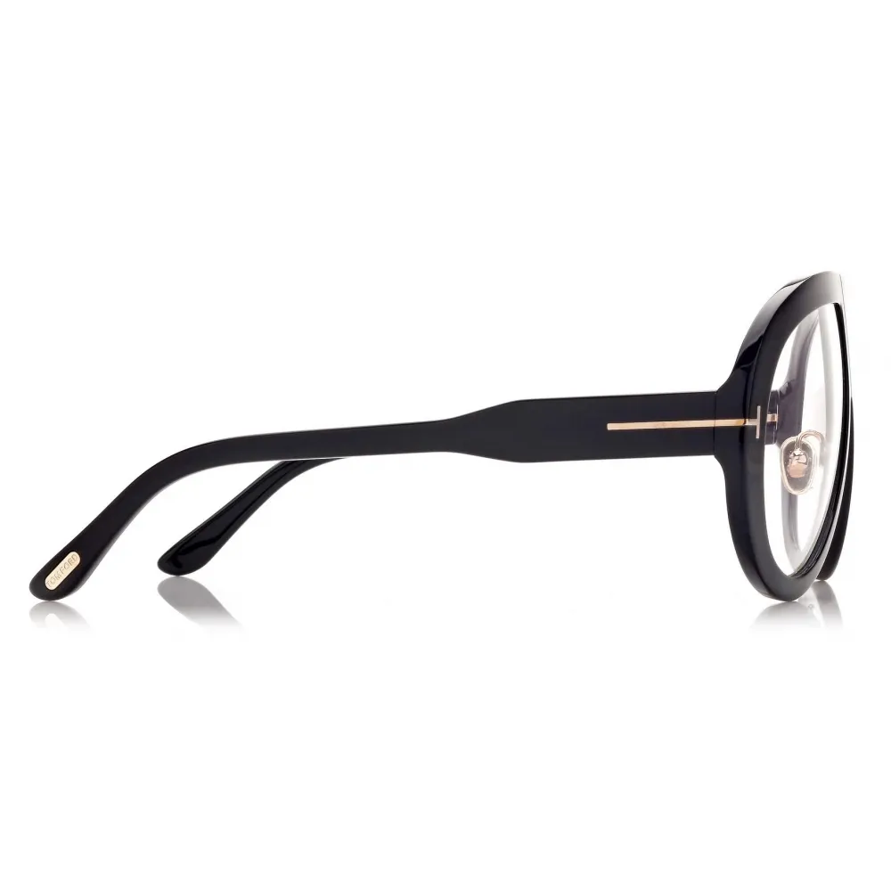 Tom Ford - Troy Sunglasses - Occhiali da Sole Rotondi Pilota - Nero - FT0836 - Occhiali da Sole - Tom Ford Eyewear