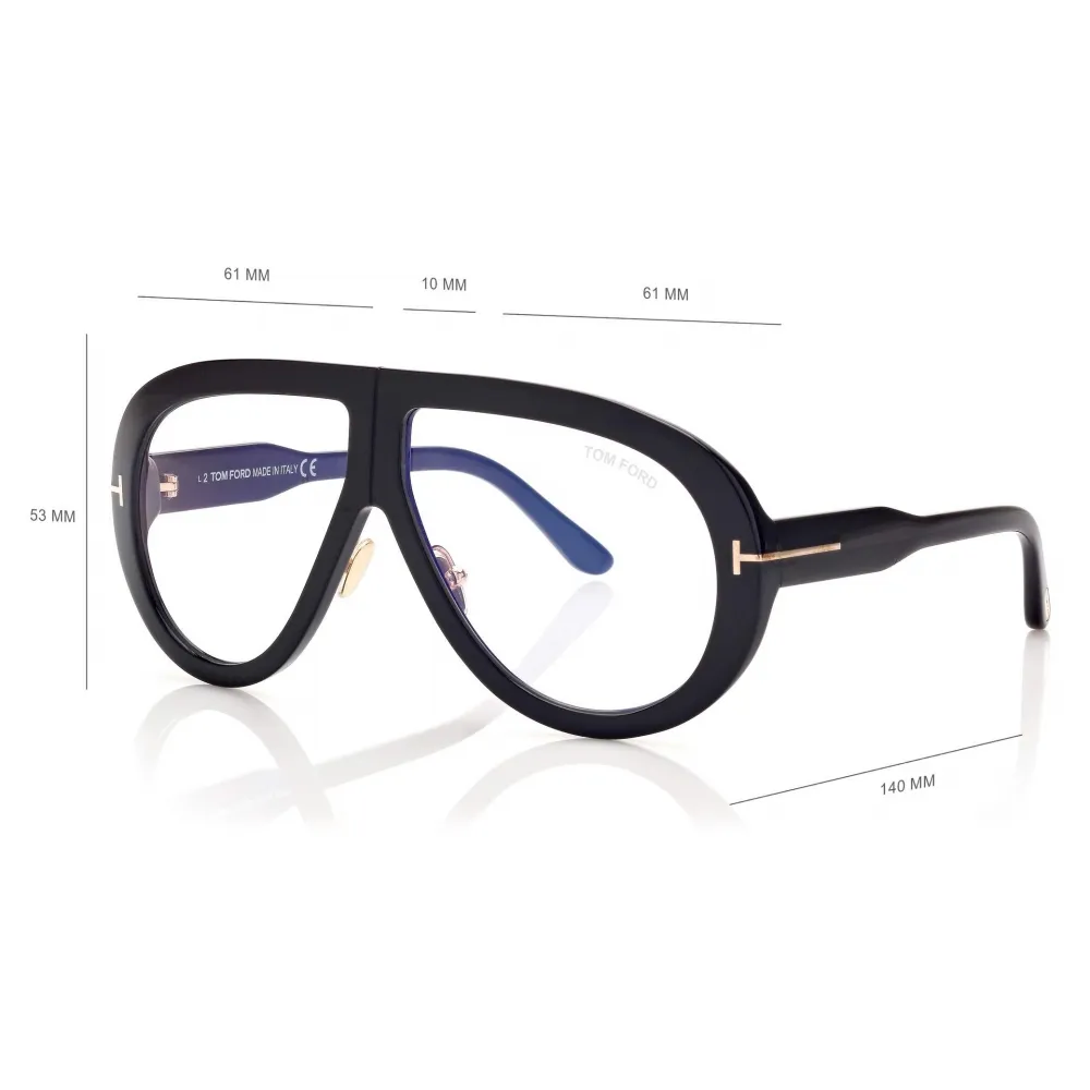 Tom Ford - Troy Sunglasses - Occhiali da Sole Rotondi Pilota - Nero - FT0836 - Occhiali da Sole - Tom Ford Eyewear