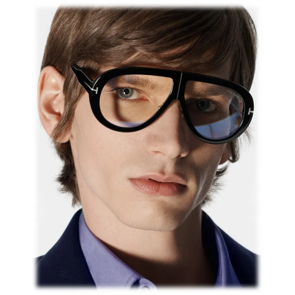 Tom Ford - Troy Sunglasses - Occhiali da Sole Rotondi Pilota - Nero - FT0836 - Occhiali da Sole - Tom Ford Eyewear