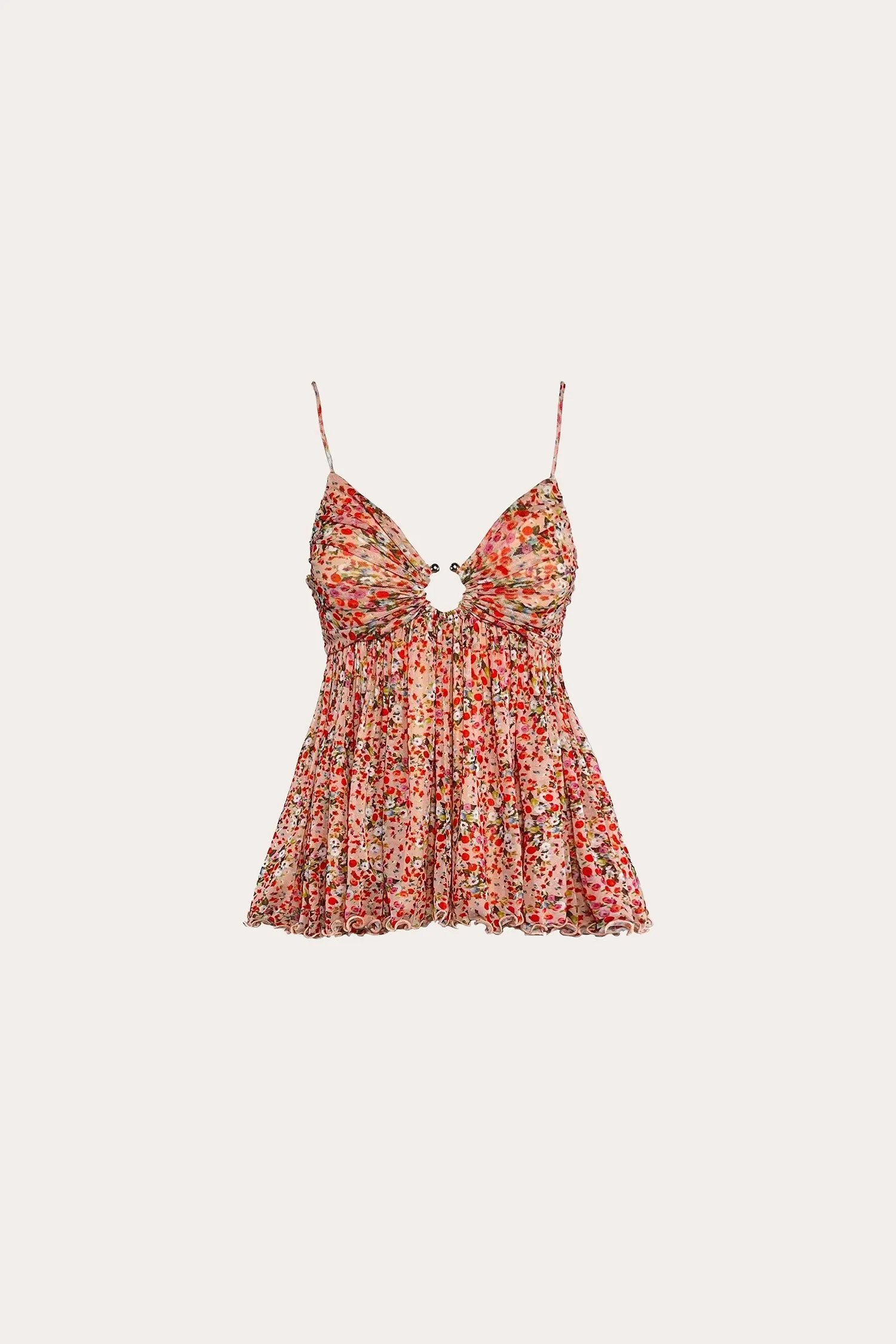 Top Brought By in Tulle / Rosa