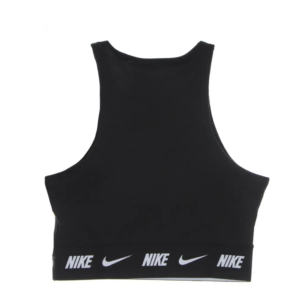 top donna sportswear crop tape top BLACK