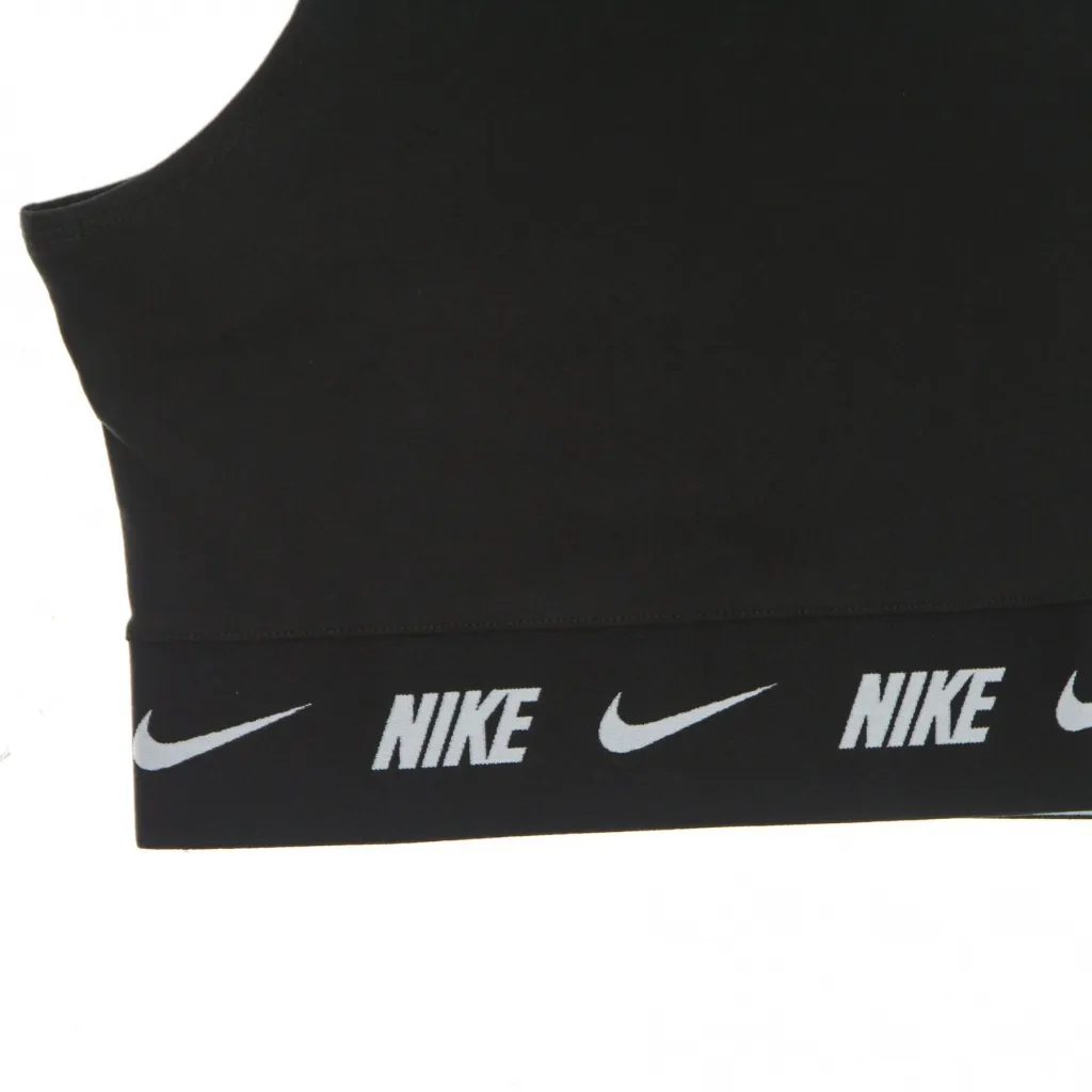 top donna sportswear crop tape top BLACK