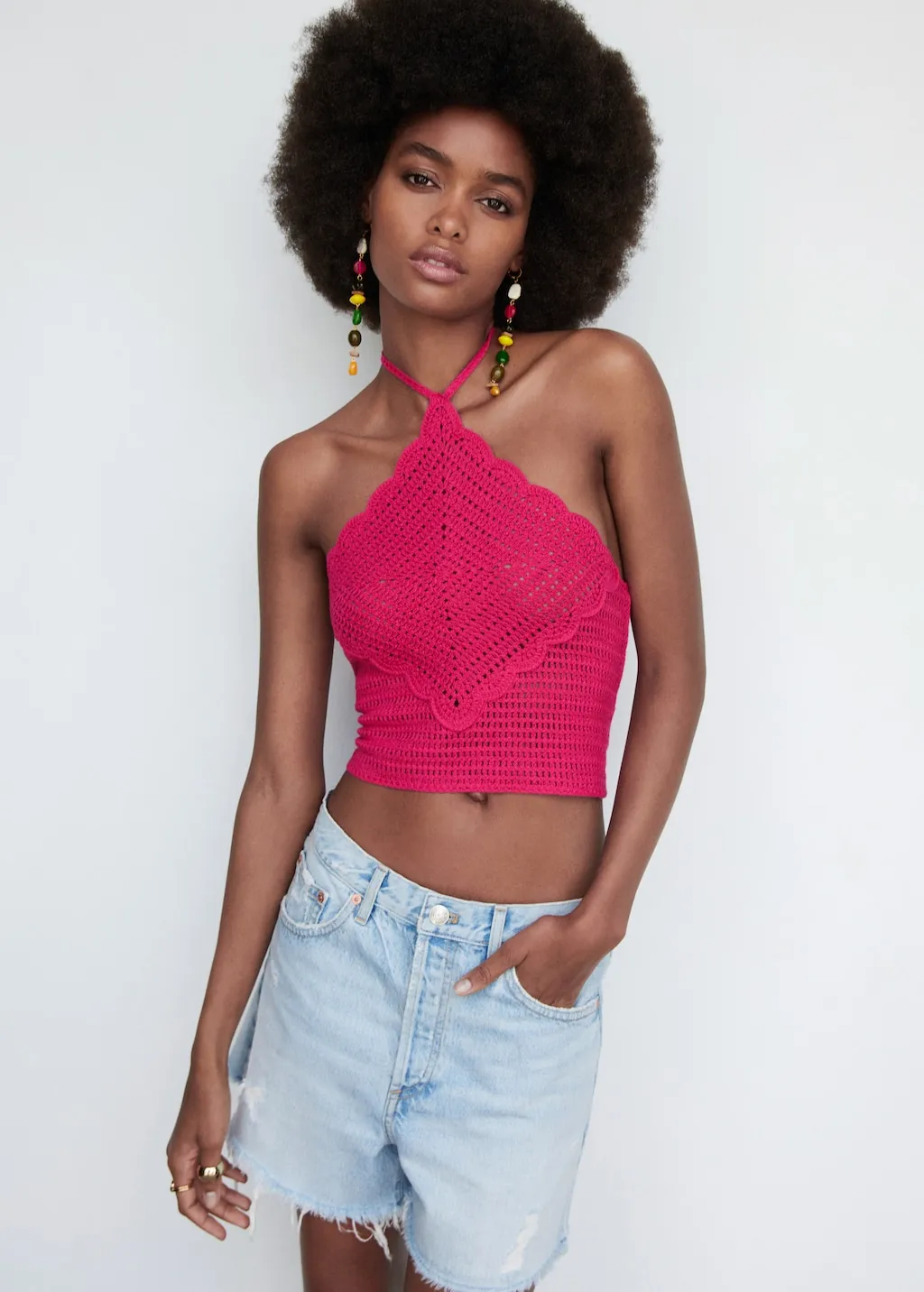 Top fiocco collo