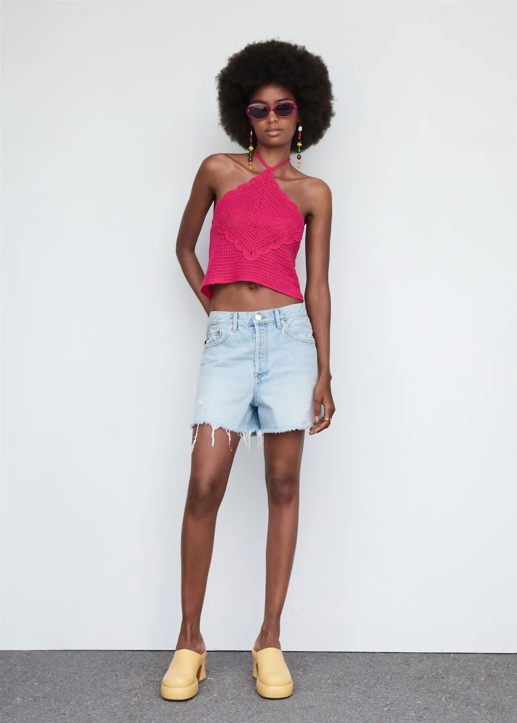 Top fiocco collo