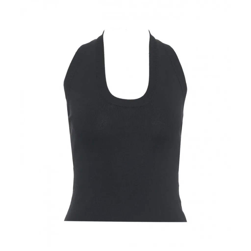 Top in maglia nero