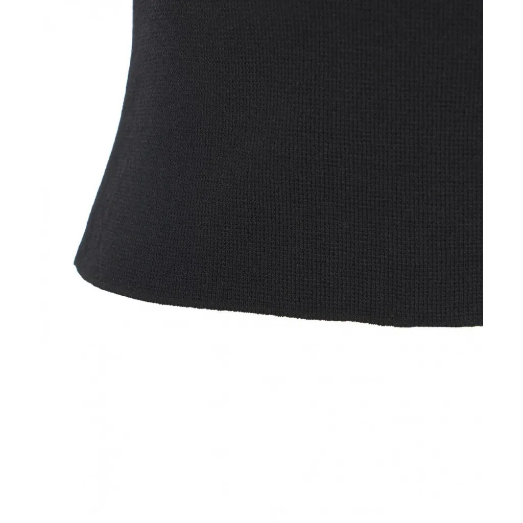 Top in maglia nero