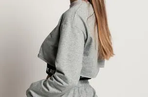 Top sportivo con maglietta Malfa, grigio
