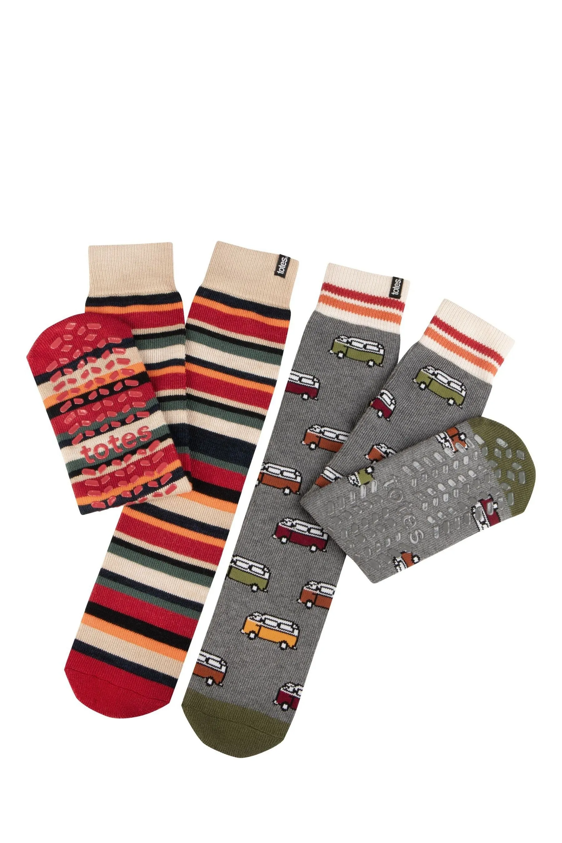 Totes Mens Original Slipper Socks 2 Pack    