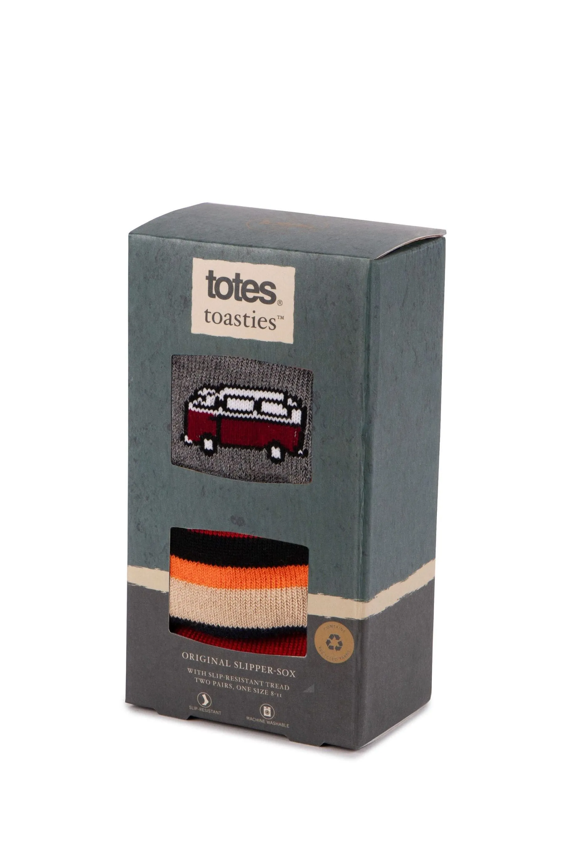 Totes Mens Original Slipper Socks 2 Pack    