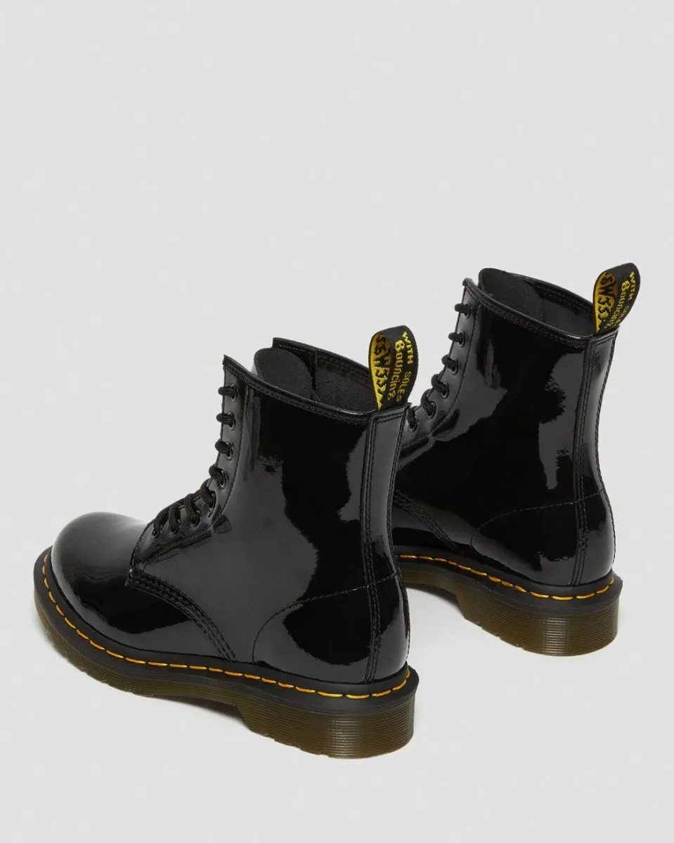 TRONCHETTO E STIVALETTO Donna DR. MARTENS 11821011 - 1460 W PATENT LAMPER BLACK