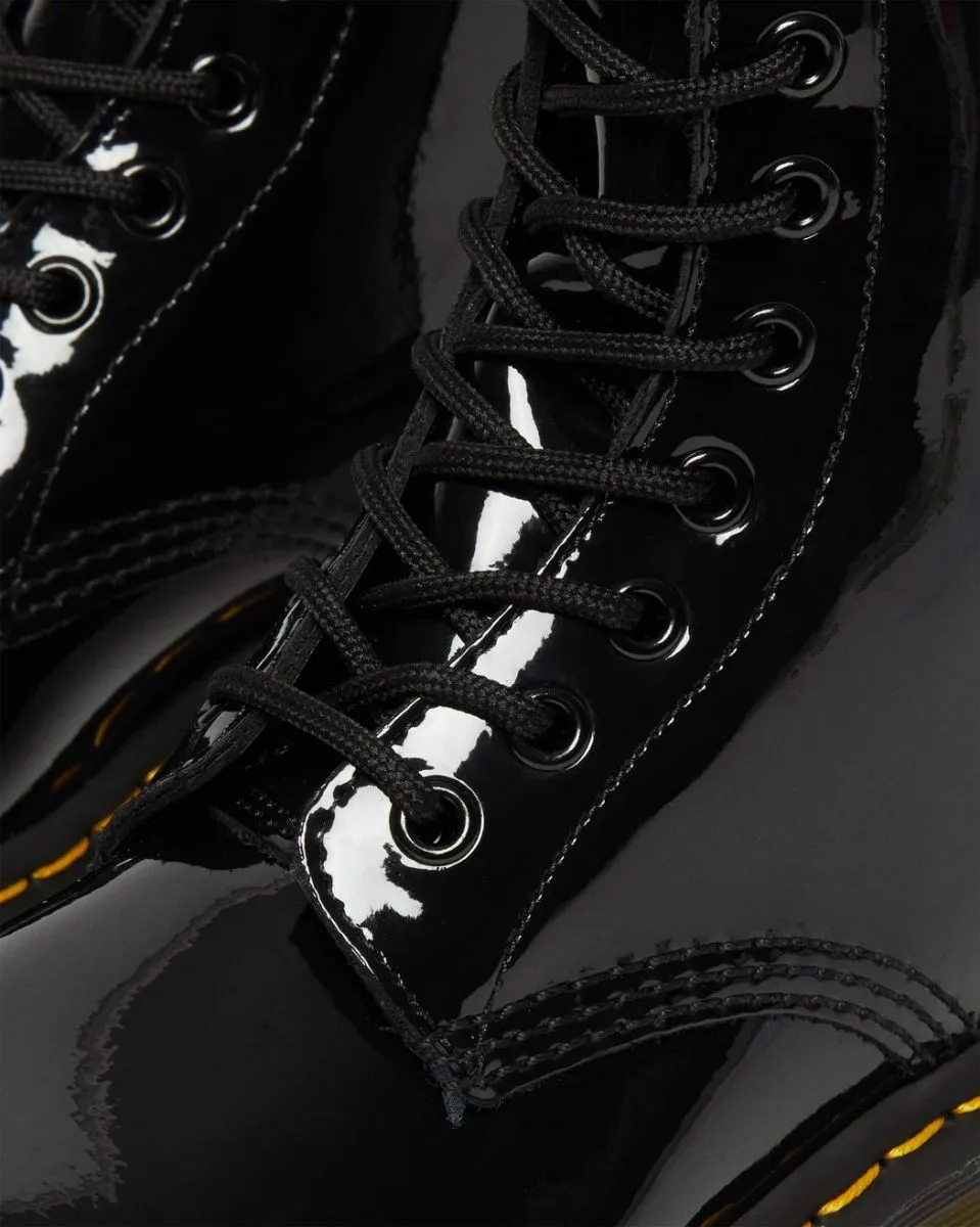 TRONCHETTO E STIVALETTO Donna DR. MARTENS 11821011 - 1460 W PATENT LAMPER BLACK
