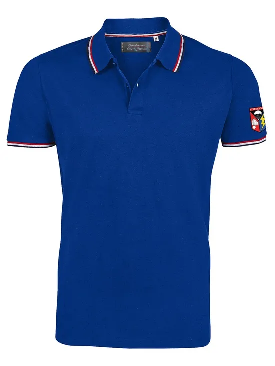 Tuscania Polo Royal Collo Rigato Patch 100co