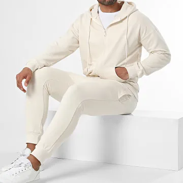 Tuta da ginnastica beige chiaro
