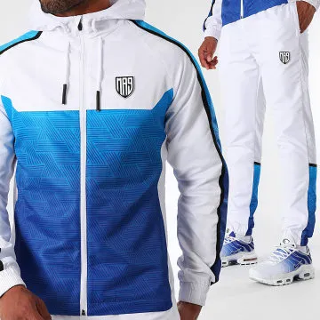 Tuta da ginnastica Diamant Gradiente Magnetic Blue White