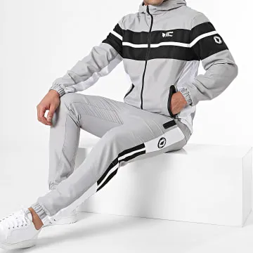 Tuta da ginnastica grigia nera Garros