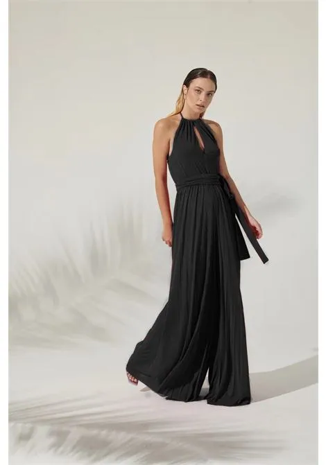 Tuta donna lurex NINA nero