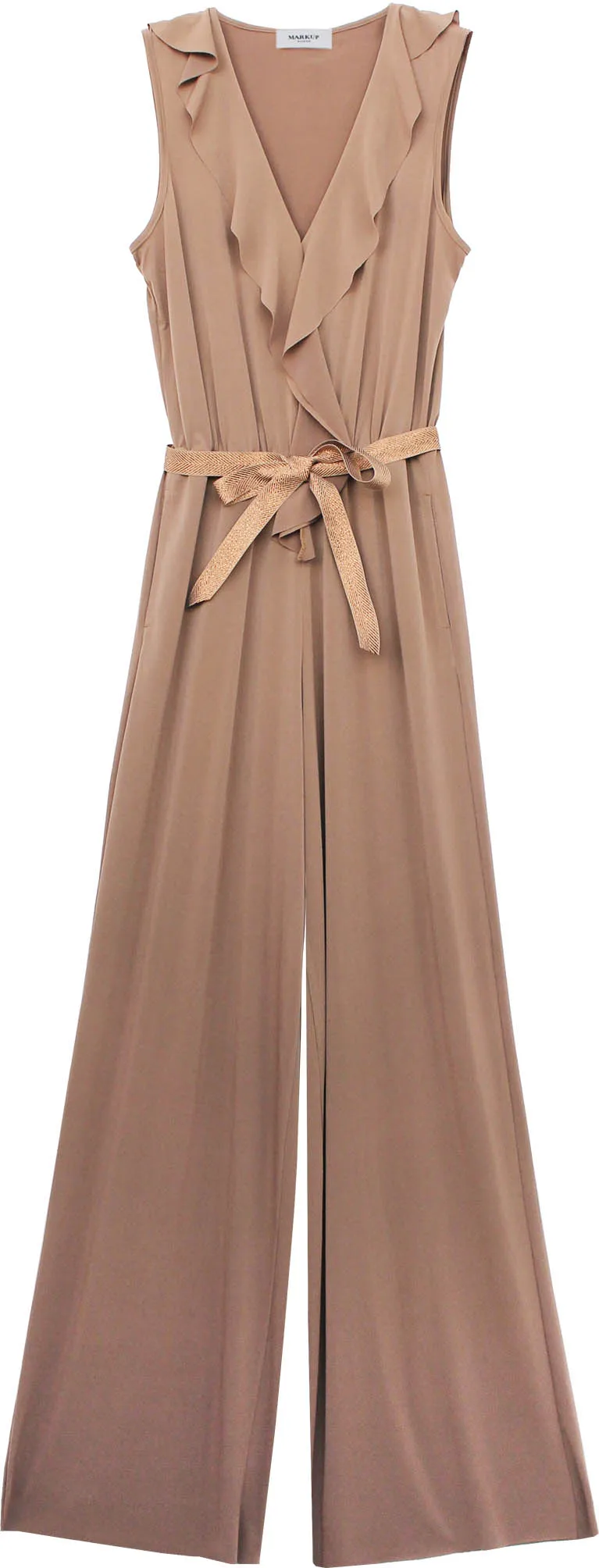 Tuta donna rouches MW461401 biscotto