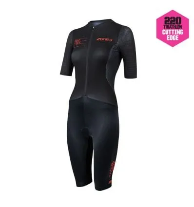 Tuta ZONE3 AEROFORCE X II SHORT SLEEVE da donna (NERO)