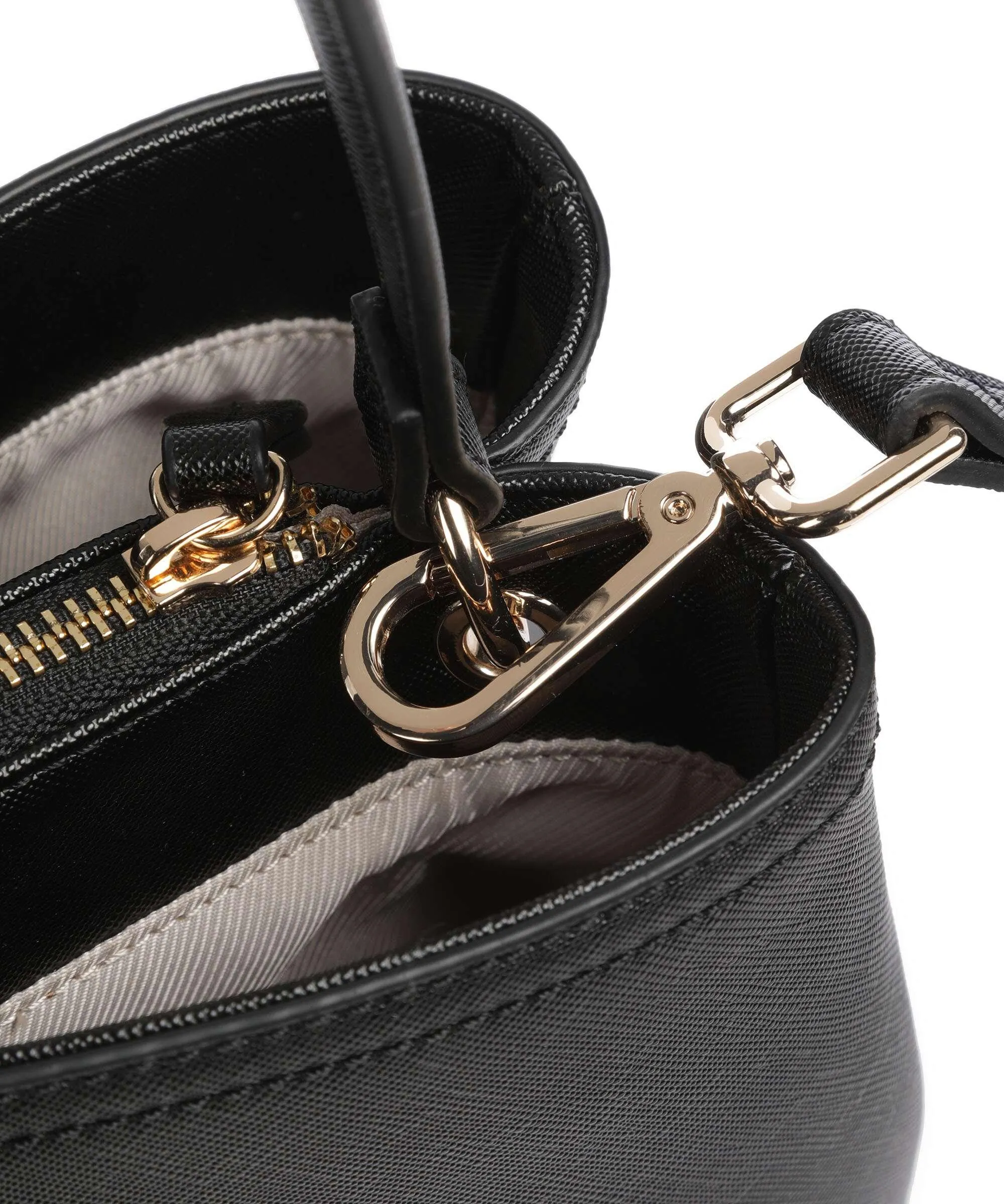  Twinset Saffiano Borsa a spalla pelle sintetica nero  