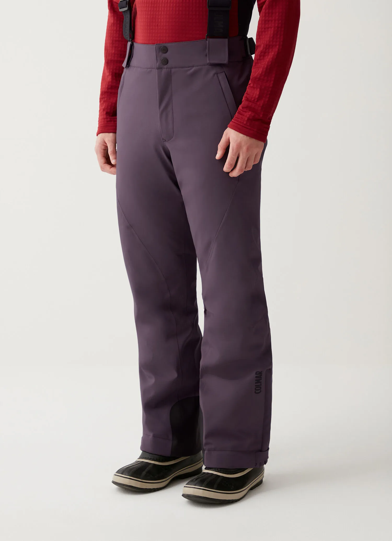 Two-way stretch ski salopettes with Recco®